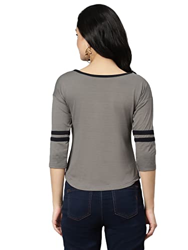 Image of OM SAI LATEST CREATION Women's New 3D Printed Lycra 3 /4 Sleeve Regular Fit Office wear,Casual wear Western Top