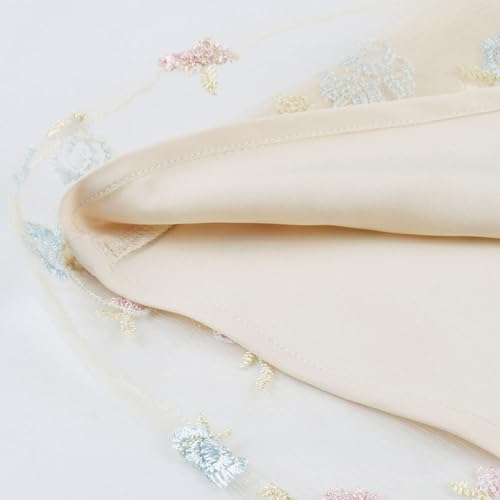 Image of ODIZLI Women's 1950s Retro Vintage Dress Sleeveless Spaghetti Strap Embroidered Floral Dress