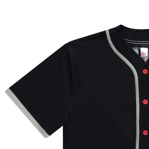 Scarface Tony Montana Men's Jersey - Mesh Button Down Baseball Jersey Movie Retro Fashion Top3