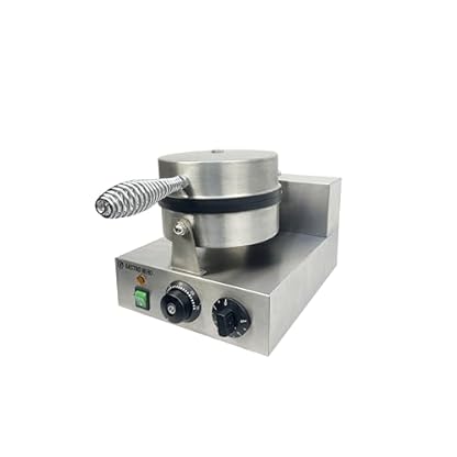 GastroHero Waffeleisen rund I Waffelautomat mit Temperaturregelung I Waffel eisen aus Edelstahl für Gastronomie I Ø180 mm Waffeln I Waffel maker für Für Restaurants und Cafés