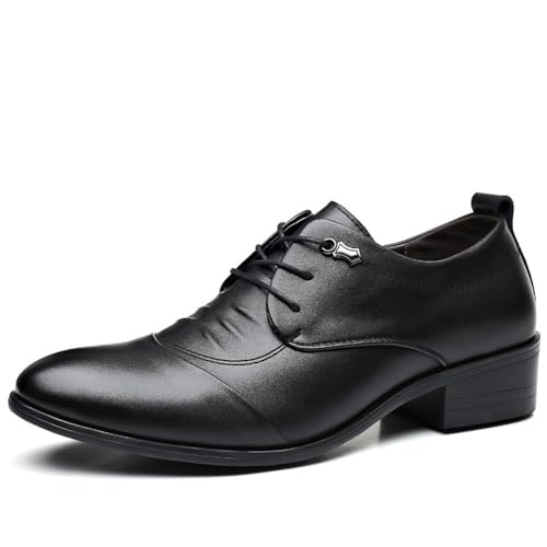 Men's Low Cut Height Increasing Soft Sole White Leather Lace Up Wedding Shoes