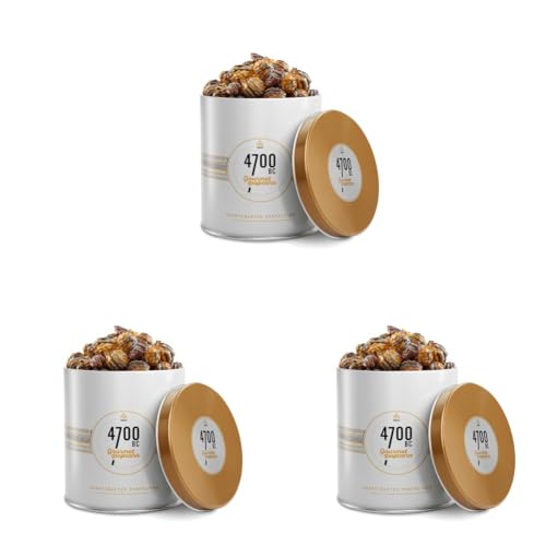 Image of 4700BC Gourmet Popcorn: Tiramisu Chocolate Tin, 135g (Pack of 3)