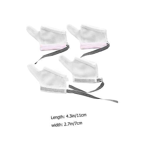 2 Pairs of Breathable Finger Protective Gloves for Infants Thumb Sucking Correction Tool Baby Protective Mittens for Sucking Treatment for Toddlers2
