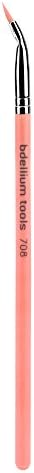 Bdellium Tools Professional Makeup Brush Pink Bambu Series - Bent Eyeliner 708
