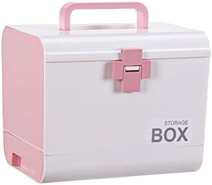 First Aid Box Medical Double Layer and 4 Compartments, Kit Storage Emergey Bag Housewares,Nurse Offices