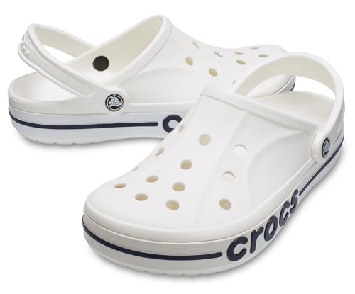 Crocs Unisex Adult Bayaband Clog White/Navy - Image 7