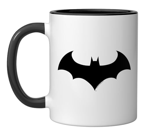 Taza de Cerámica Batman Hush Logo Negro/Blanco miniatura 1