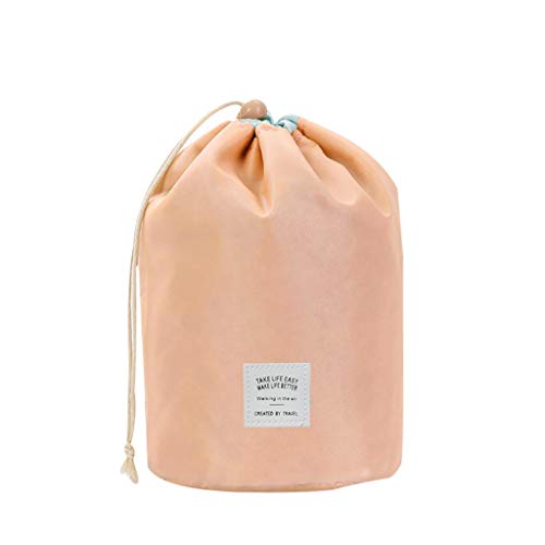 Makeup Bag Travel Cosmetic Bag for Women Cute Makeup Case Large Leather Cosmetic Train Case Organizer with Adjustable Dividers for Cosmetics Make Up Tools Toiletry Jewelry,Rose gold Zohto