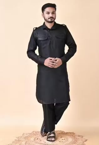 Mens Ethnic Kurta Set Cotton Blend Use For Occasional |Bz,Men Kurta Set-image-28