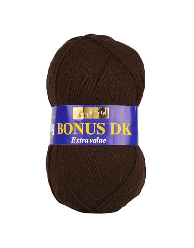 Sirdar Hayfield Bonus DK Double Knitting Yarn, Cocoa (575), 100g