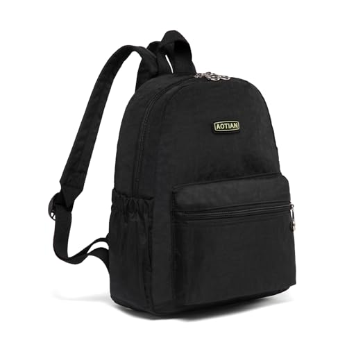 aotian mini lightweight 118 inch backpack durable travel hiking women and girls small daypack 7 liters black