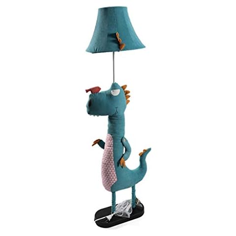 Li Kinderzimmer Grün Dinosaurier Stehleuchte Kreative Wohnzimmer Cartoon Stoff Stehlampe Schlafzimmer Boy Nachttischlampe Dimmbare Tischlampe Cover