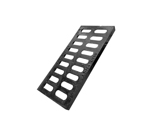 Ductile Iron Driveway Drain Grate-20x10 in. Metal Trench Drain Grates,Outdoor Heavy Duty Channel Drainage Cover for Garage Factory Farm Parking Lot Basement Sewer Ditch Gully Concrete Floor