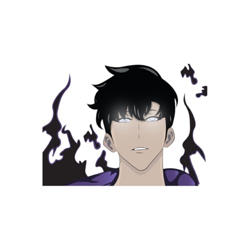 Image of Solo Leveling Peeker Anime Manga Decal Water Resistant Sticker Indoor Use Ideal for Laptop Window (Manga Jin)