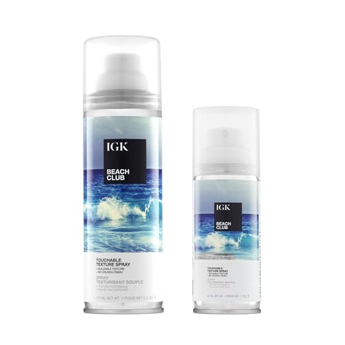 IGK BEACH CLUB Touchable Texture Spray Travel Bundle | Hold
