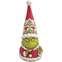 Enesco Jim Shore Dr. Seuss The Grinch Gnome with a Large Heart Figurine, 7.25 Inch, Multicolor