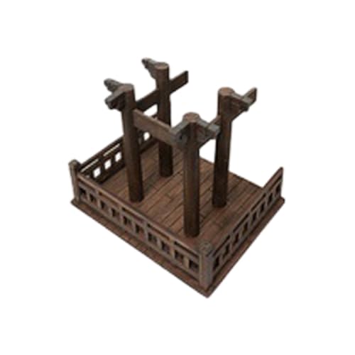 HiPlay MOjingtoys 1/12 モジュールシリーズ 溯檐 古代建築スタイル S005B1 フィギュア用 地台 スタンド ディスプレイ ベース 塗装済み 完成品