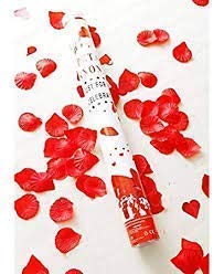 Big Size 40cm Rose Petal Party Poppers Confetti for Anniversary, Party, Birthday,Wedding Anniversary Air Sparkle/Sparkle Shooter (Pack of 2)