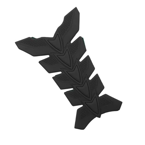 RASTKY Motorrad 3D -Gelöl -Gastankpolsterfisch -Knochenschützer Aufkleber für Allgemeine Verschleiß und Tränenschutz auf der Straße, Sport, Off -Straßenfahrzeuge (Black)