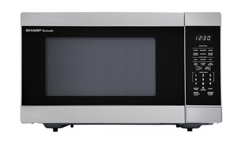 SHARP Countertop Microwave Oven with Removable 13.6' Carousel Turntable, 1100 Watt, 1.6 Cubic Feet,...