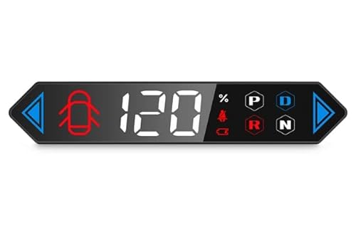 HUD Head Up Display Pantalla Frontal Velocímetro Luz Direccional Indicador de Velocidad Indicador de Marcha Estado de la Batería Advertencia de Cinturón de Seguridad para Tesla 3 / Y 2019-2023 Cover