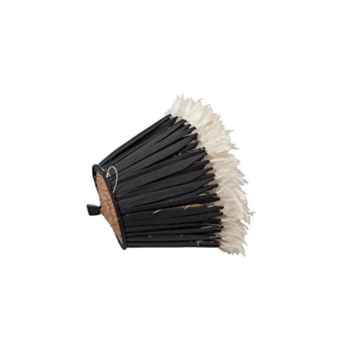 Juju Hat Authentique Blanc Crème 65cm décoration murale plumes bamiléké - 3