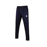 [ケルメ] ジョガーパンツ メンズ トレーニングパンツ ジッパーダブルポケット付き アクティブ スウェットパンツ (ディープブルー,S)