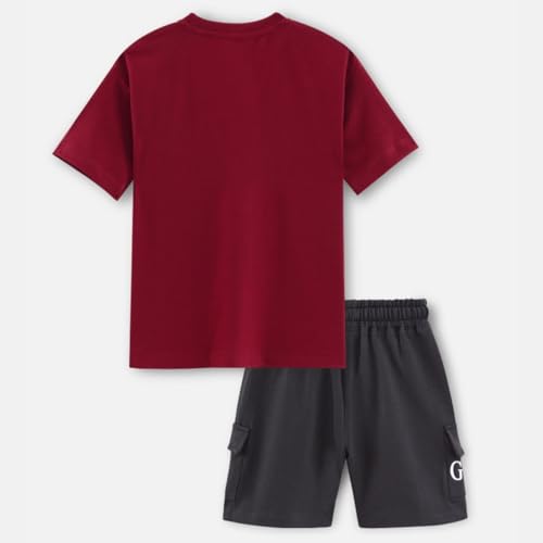 Image of Nap Chief Kids Unisex Pure Cotton Printed Co ord Sets for Boys & Girls, T Shirt and Shorts for Casual Wear