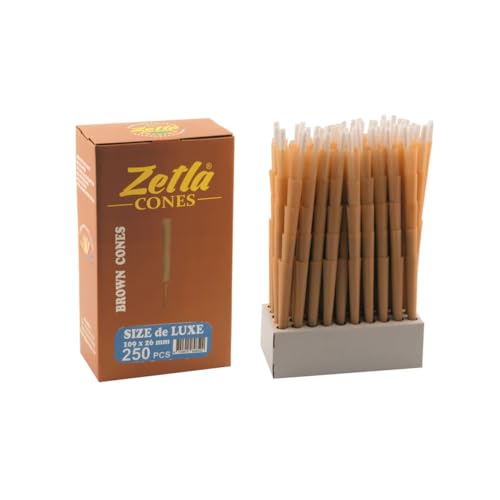Cones joints de luxe size Zetla marron anti-déchirure avec filtre long de 26 mm