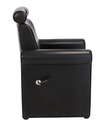 Buy-Rite Salon & Spa Equipment Mona Lisa Plumb Free Pedicure Chair - No Plumbing, Adjustable, Portable, Removable, Black, CHM-2320-5H-BLACK - Image 4
