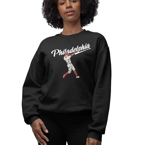 Philadelphia Baseball sweater, Crewneck Sports Graphic jumper, Unisex Baseball Team Sweatshirt3