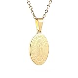 Collar personalizado para hombre y mujer, collar con colgante de medalla para mujeres/hombres, cristiano, religioso, creyentes, joyería de oración