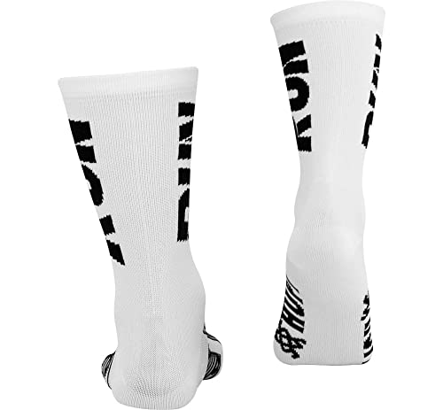Meia HUPI Run Branco/Preto, Cor: BRANCO/PRETO