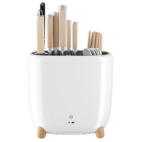 LANMOU Soportes Para Cuchillos Esterilización UV, Porta Cuchillos Cocina Universal Soporte Cuchillos Cocina Taco Cuchillos Cocina Soporte Organizador Cuchillos Esterilizador Multifuncional
