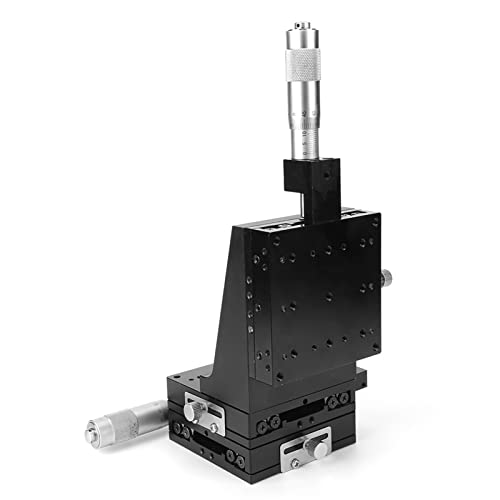 Viagasafamido VIAGASAFAMIDO5R41O6A0NF Xyz 3 Axis Manual Linear Positioning Stage 80X80Mm Lab Sliding Stage Table Linear Motion Vertical Lift Micrometer Trimming Tuning Platform Stand Bearing Roller thumb #5