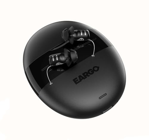 Eargo 8 Virtually Invisible Self-Fitting FDA-Cleared OTC CIC Hearing Aids - Most Advanced Model with Smart Sound Adjust and Sound Match Technology, Rechargeable, Lifetime Customer Support