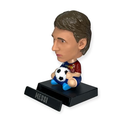 Image of AUGEN Messi C Action Figure Limited Edition Bobblehead with Mobile Holder for Car Dashboard, Office Desk & Study Table (Pack of 1)