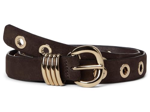 Madewell Women's Metal Eyelet Belt in Suede