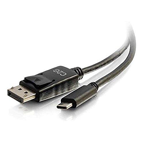 C2G 1.8M (6ft) USB-C to DisplayPort™ Adapter Cable 4K 30Hz - Black, 6'
