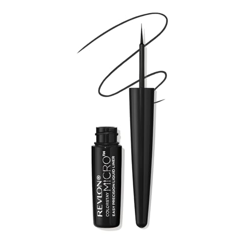 Image of REVLON Colorstay Micro Easyprecision Liquid Liner, 24HRS, Waterproof, Smudge-proof, Extreme Precision longwear liquid that is easy to use and easy to remove, Blackout (301) (Pack of 2)