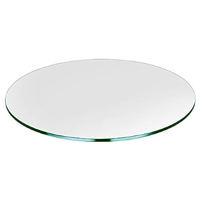 Dulles Glass 20" Round Glass Table Top - Tempered - 1/4" Thick - Flat Polished