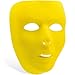 Party Perfect Team Spirit Full Face Plastic Mask Accessory, Yellow, , 6" x 7"