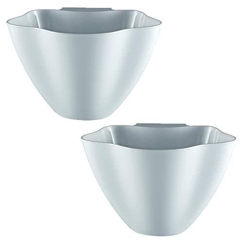 Torytoe Auffangschale für Küchenabfälle zum Einhängen, 2 X Küchenabfalleimer Hängend Küchenschrank Tür Hängende Abfallbehälter Hängender Mülleimer Abfall Behälter für Bio Müll Hausmüll Aufbewahrung Cover