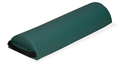 EARTHLITE Bolster Pillow Half Jumbo  Durable Massage Bolster, 100% PU Upholstery incl. Strap Handle/Professional Quality for Massage Tables/Back Pain Relief, Teal
