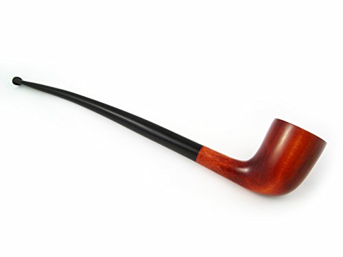 Fashion Pipes "LOTR"GANDALF Churchwarden Tobacco Smoking Pipe of Pear Root (Red)