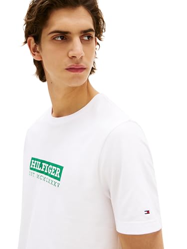Tommy Hilfiger Men's Short Sleeve Cotton Graphic T-Shirts with Printed Logo, Also Available in Big & Tall2