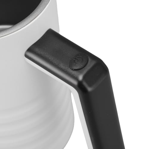 LUCKDANO Electric Milk Frother – Silent 160ml Frothing & 350ml Heating for Lattes, Cappuccinos & Hot Chocolate (UK Plug, Easy-Clean Sloped Spout) - Image 4