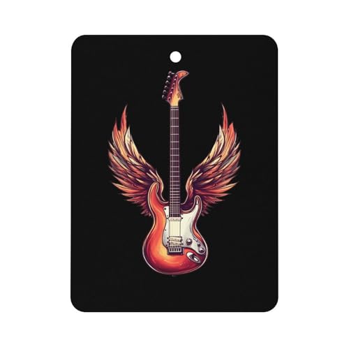 Guitar Car Air Freshener Hanging Aromatherapy Tablets for Car Accessories Square