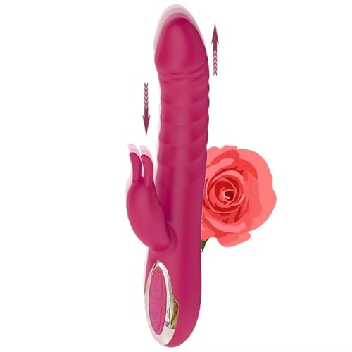 2026 Upgraded Rabbit Ears Adult Toy for Women Today Soft Pleasure Toys Games Quiet Adult Toys Pleasure Toy Wand Thrusting Stimulation Adult Toy Pleasure Machine for Woman Powerful 10 Modes (Red)