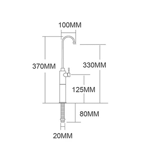Filtre cuisine pour eau de puits robinet col de cygne en inox élimination sédiments